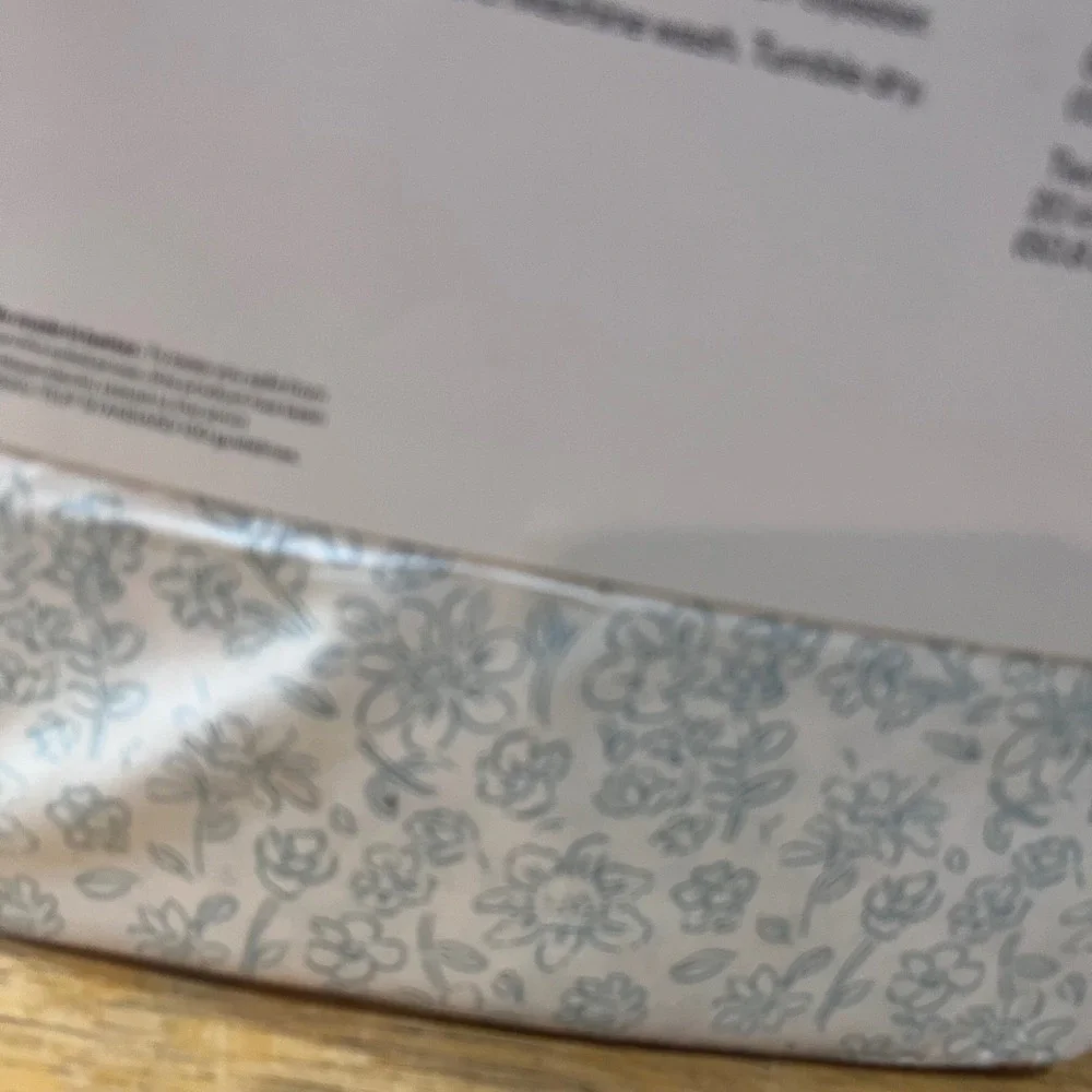 Room Essentials Full Sheet Set Blue Floral Microfiber Cottagecore 4pc NEW